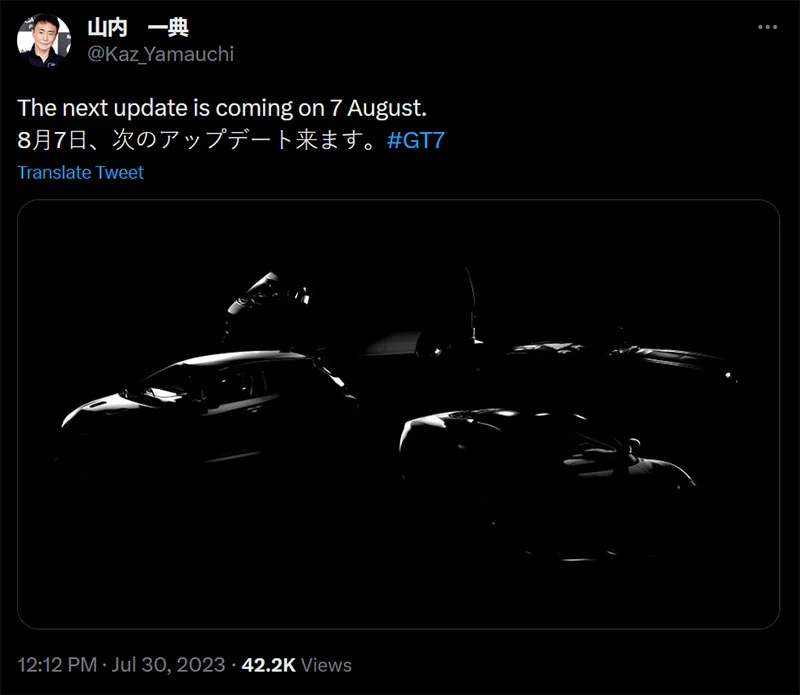 چهار خودروی جدید به Gran Turismo 7 اضافه خواهند شد.